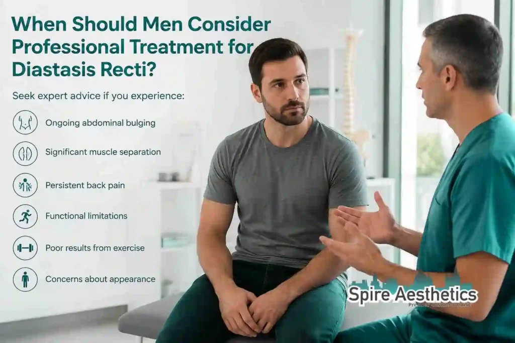 When Should Men Consider Professional Treatment for Diastasis Recti Bellshill?
