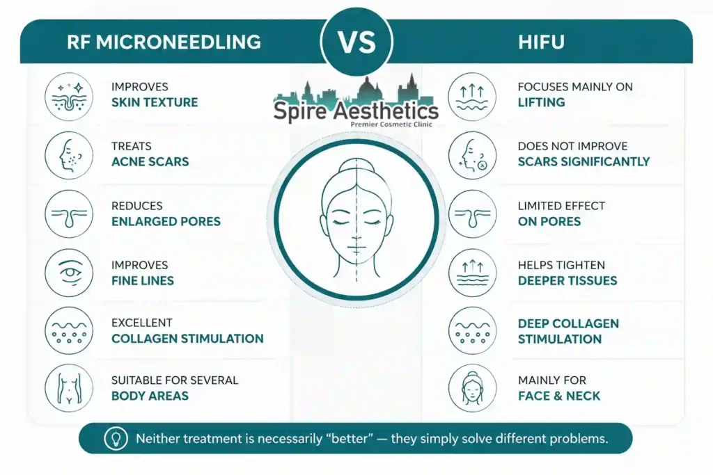 RF Microneedling vs HIFU: Which Treatment Gives Better Results Bellshill?